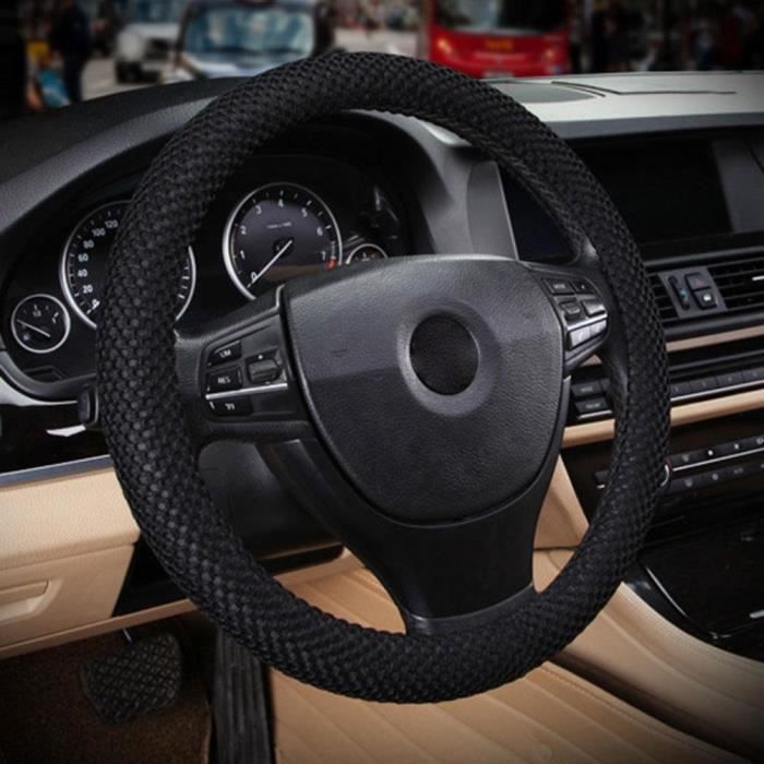RUNGAO Housse /élastique universelle et robuste pour volant de voiture gris