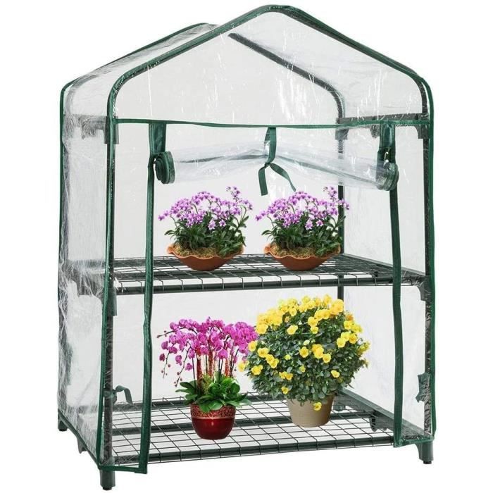 Étanche et Anti-UV 69 x 49 x 160cm Serre à Plante Mini Serre Tente en PVC pour Plantes et Fleurs Asixx Serre de Jardin 
