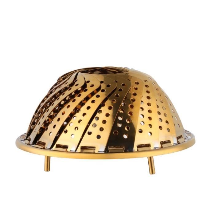 Grille Vapeur En Inox Avec Poignée – Panier Cuisson Universel, Trous Pour Drainage Et Cuisson