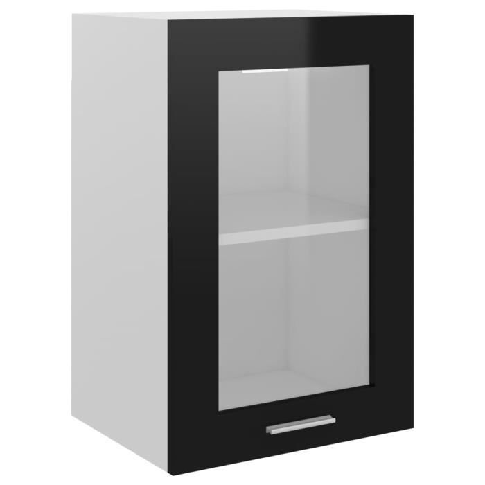 Armoire Murale Rétro En Verre Avec étagères Amovibles - Pour Salon, Bureau, Cuisine, Salle De Bain (blanc A4)