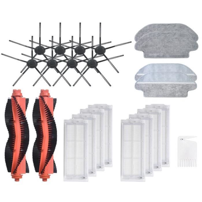 Kit Remplacement Aspirateur Robot Tapo - Brosse Principale, Latérale, Filtre HEPA - Lavable