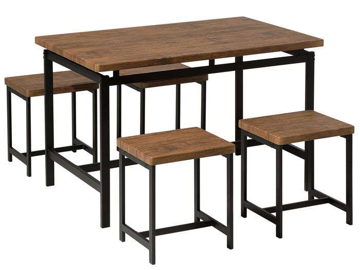 Ensemble table de salle à manger et 4 tabourets ARLINGTON