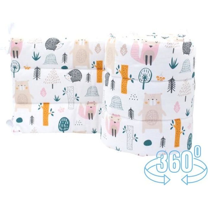 Callyna Tour De Lit Respirant Complet 360 Cm 100 Union Europeenne Pur Coton Sans Colorant Chimique Animaux En Foret Cdiscount Puericulture Eveil Bebe