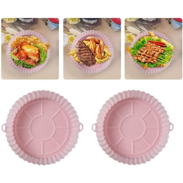 Moule Silicone Air Fryer For Gourmetmaxx Heißluft-fritteuse 2x 3,5L, Réutilisable Air Fryer Accessoires Plat Silicone Air Fryer For Gourmetmaxx Heißluftfritteuse