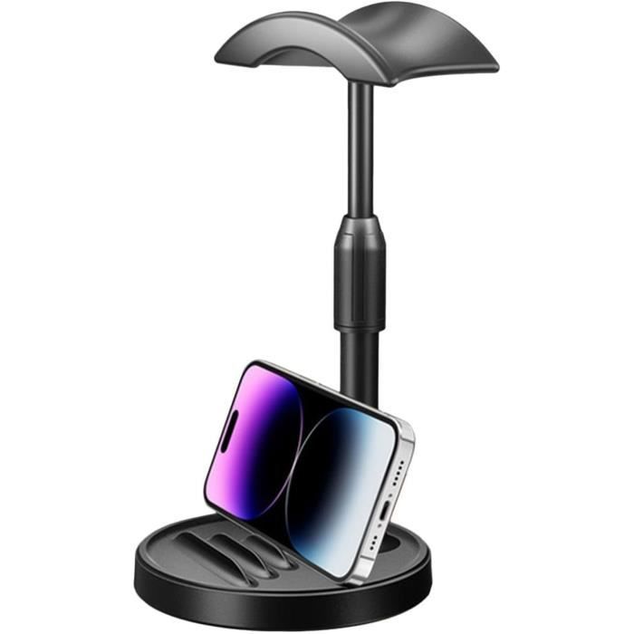 Support Pour Crochet Pour Casque Sous Le Bureau, Clip De Table Reglable Sans Perforation Crochet Rotatif A 360 Degres Support Pour Casque 98947463