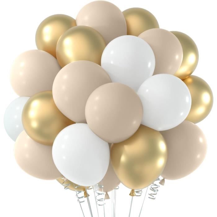 Kit Guirlande/arche à Ballons Or Noir 108 Pièces - 5,10,12,18 Pouces - Pour Décoration Fête Anniversaire, Mariage, Baby Shower