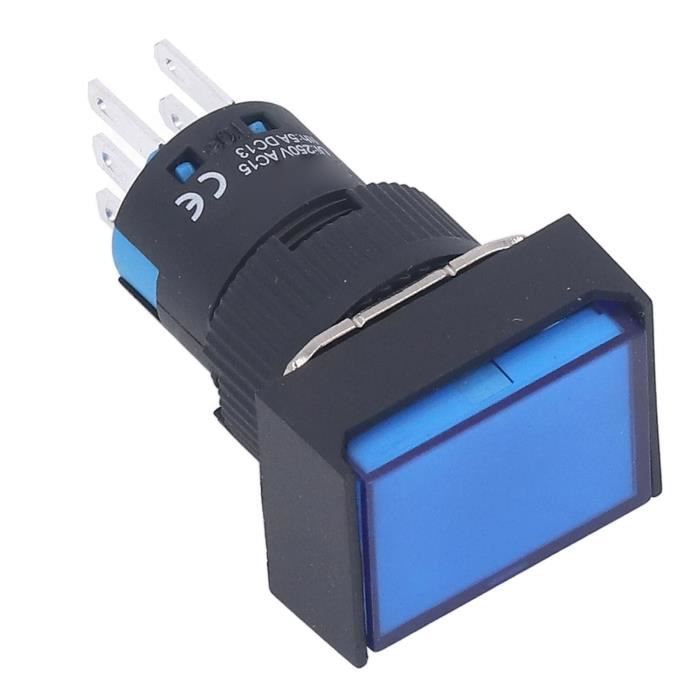 Commutateur à Bouton Poussoir, AC220V-380V 10A Bouton Marche Arret, Bouton Arret Urgence - 11