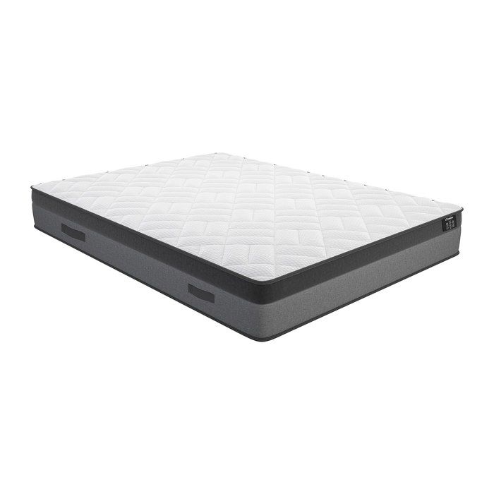 Matelas ressorts ensachés et mémoire de forme - DREAMEA - ILLUSION - Soutien très ferme - Ep. 24cm