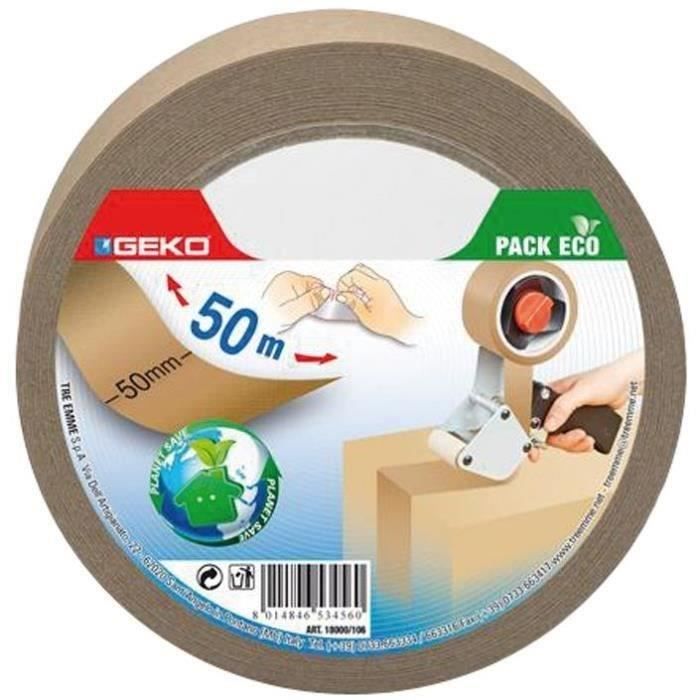 Adhésif emballage - 50 mm x 50 m - kraft
