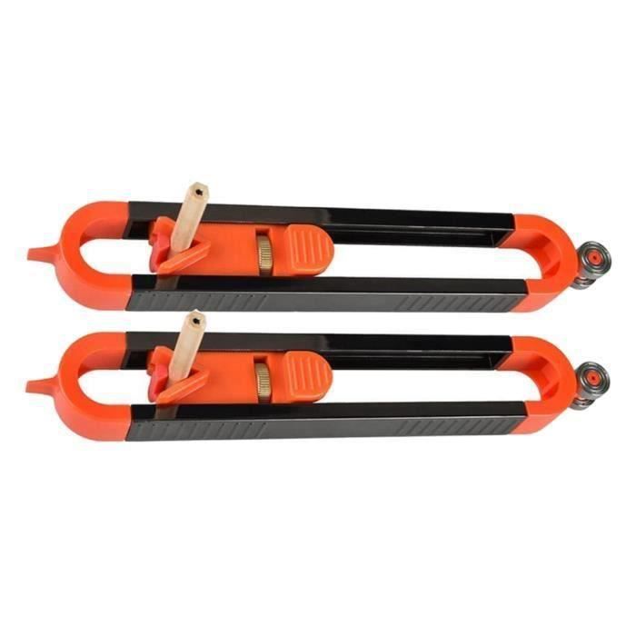 Jauge De Contour - Outil Pour Copier Les Formes Irrégulières, 2 Pièces, Pour Menuiserie, Carrelage, Bricolage - 8