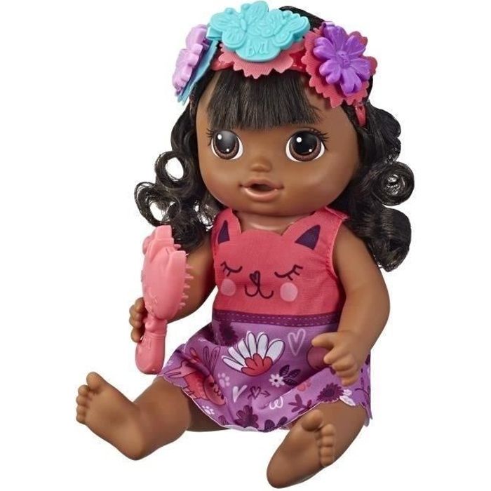 baby alive - coiffure magique - poupee cheveux noirs