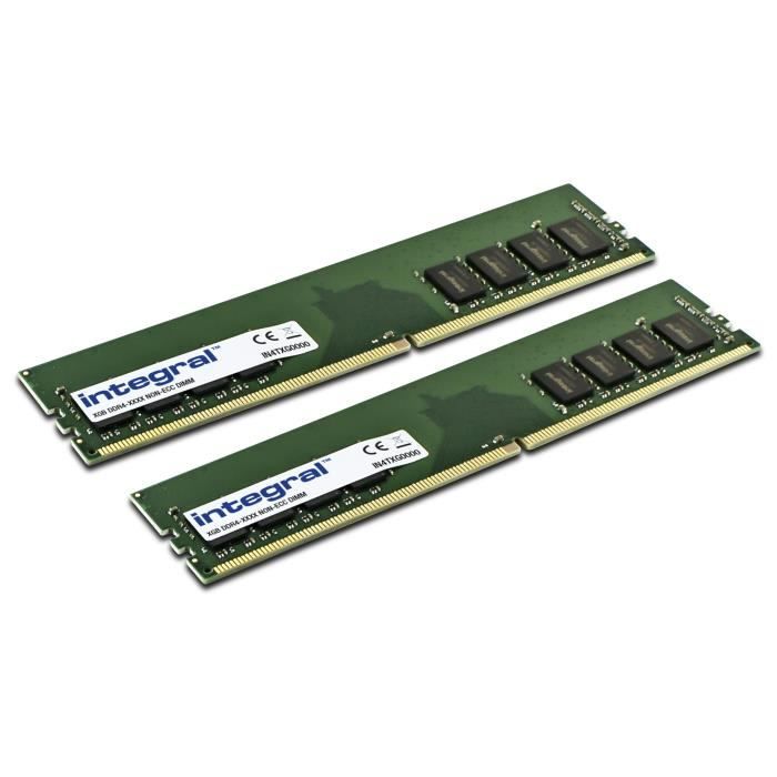 Integral 32GO kit (2x16GO) DDR4 RAM 2666Mhz SDRAM Mémoire pour PC de bureau - ordinateur PC4-21333
