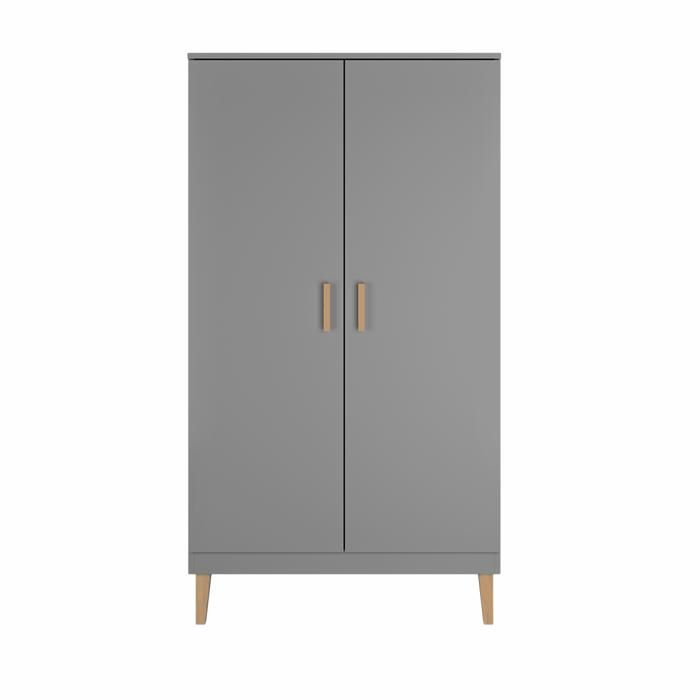 Armoire Enfant 2 portes Kubi - Perle