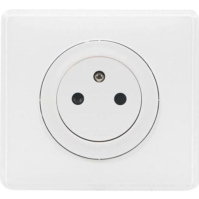 LEGRAND Prise 2P+T Céliane Yesterday complet - Blanc