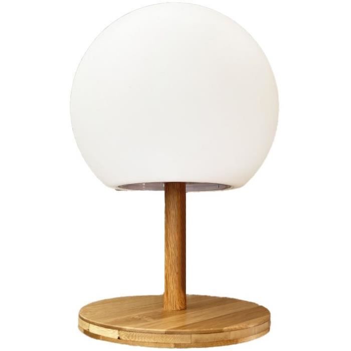 Lampe de table sans fil LUMISKY pied en bambou extensible LED chaud LUNY