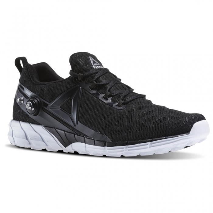 Basket Reebok ZPump Fusion Noir Synth tique Plat Lacets
