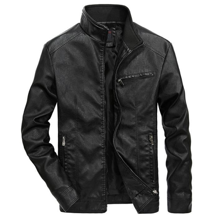 veste simili cuir homme
