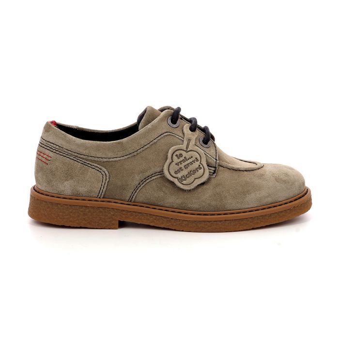 Derby Kickers Kick Levy Beige Cuir Confortable pour adulte mixte Beige Cdiscount Chaussures