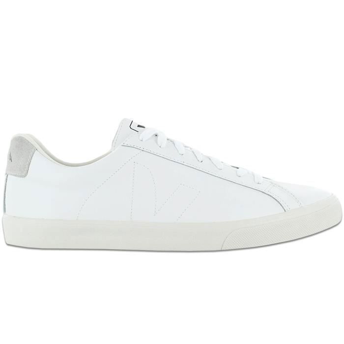 Veja VEJA Esplar Leather - Hommes Sneakers Baskets Chaussures Cuir Blanc EA0200001B