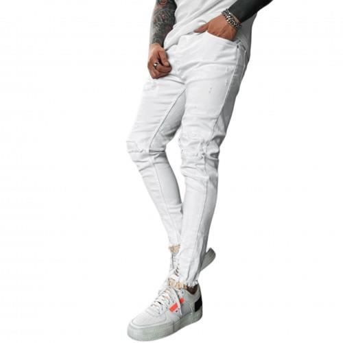 Jean Homme Destroy blanc DHZ 4384 2 36 Denim house Skinny Homme Blanc Cdiscount Pret a Porter