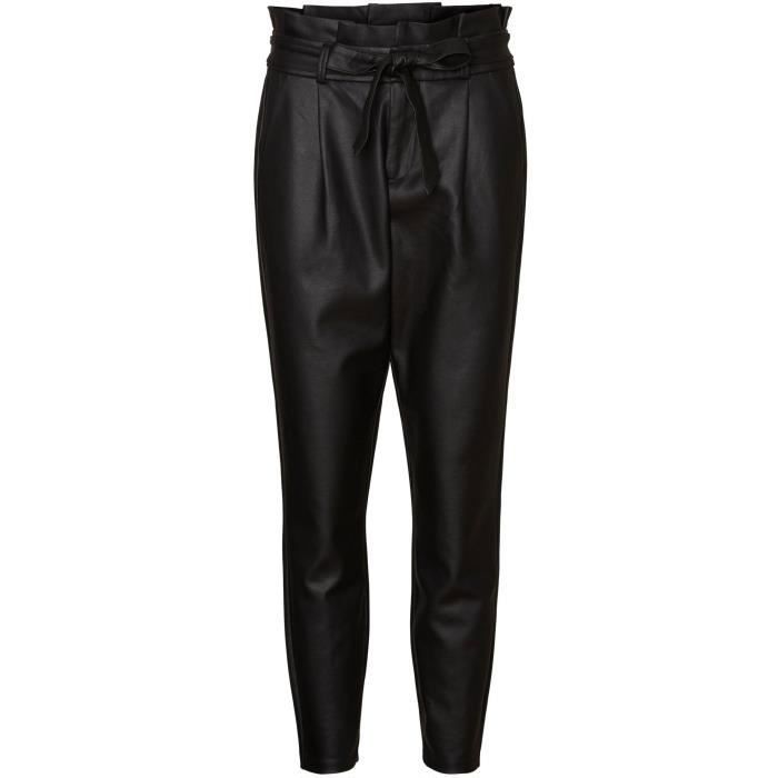 VERO MODA Pantalon paperbag - Femme - Noir