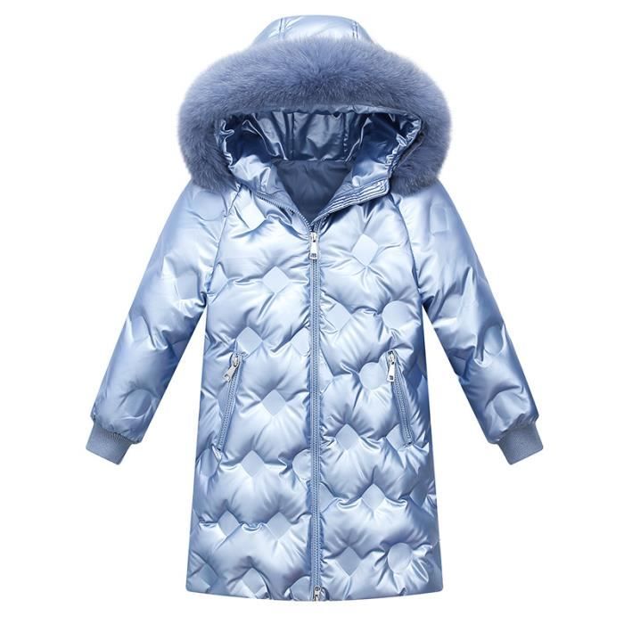 Doudoune Hiver Enfant Amur Leopard - Manteau Matelassé à Capuche Avec Doublure Polaire - Garçon Et Fille - Taille 3-4 Ans à 13-14 Ans - 8