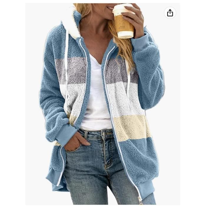 Manteau doublé polaire femme sales