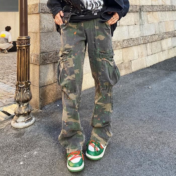Jupe Golftini Femme Taille 6, Camouflage Multicolore, Fentes Et Poches
