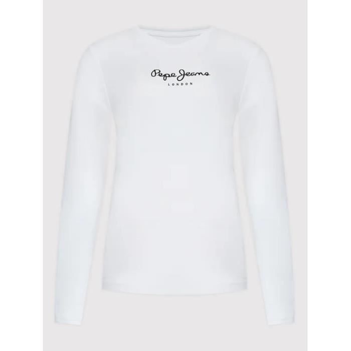 PEPE JEANS - T-shirt manches longues - blanc - S - Blanc - Tee-shirts