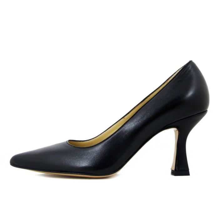 Escarpin cuir souple clearance