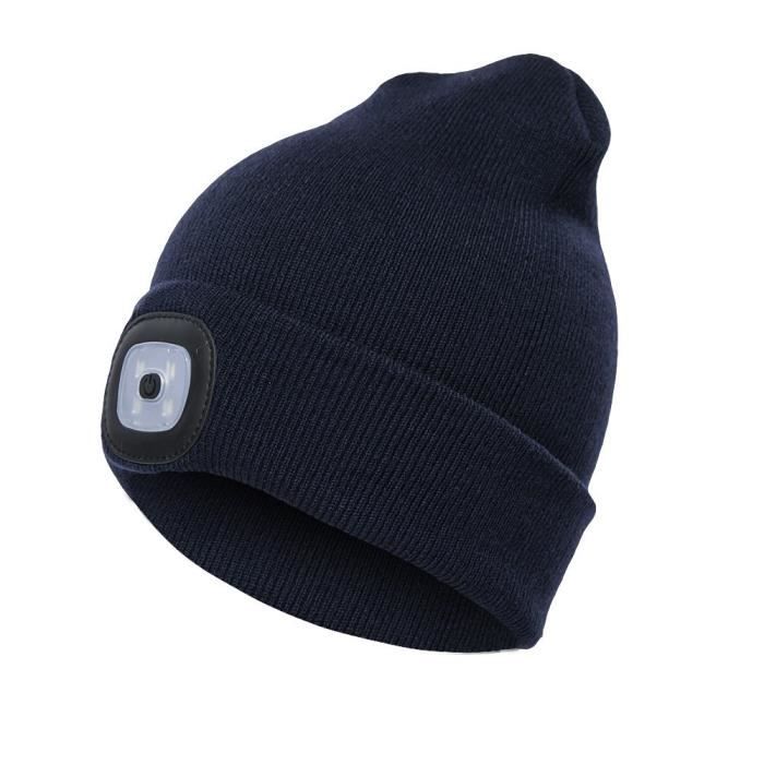 1pc Bonnet Led Unisexe Bonnet Led Chapeau Lumière Usb - France