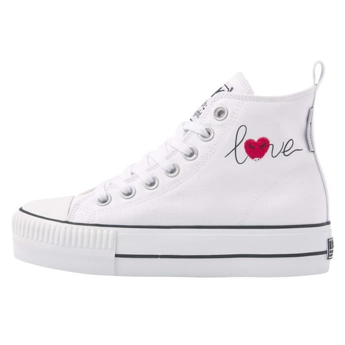 British Knights Baskets femme British Knights Kaya Mid - white/love - 42