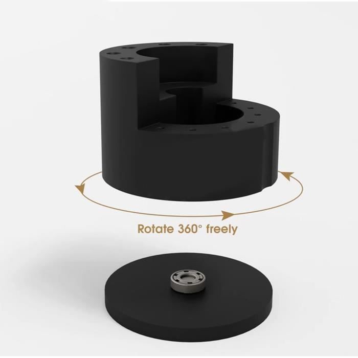 Boîte De Rangement Rotative 360° Pour Tournevis Et Outils - Support 10 Trous En Alliage D'Aluminium Pour Couture, Artisanat Et Bricolage