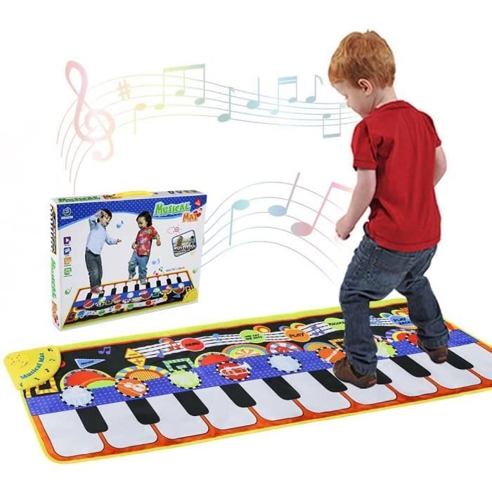 Tapis Musical Bébé Innedu - 100x36 Cm Avec Lumières Et Sons D'animaux