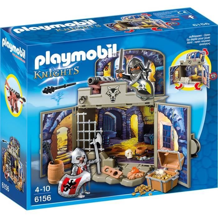PLAYMOBIL - Coffre Pièce du Trésor des Chevaliers - 21 éléments - Knights