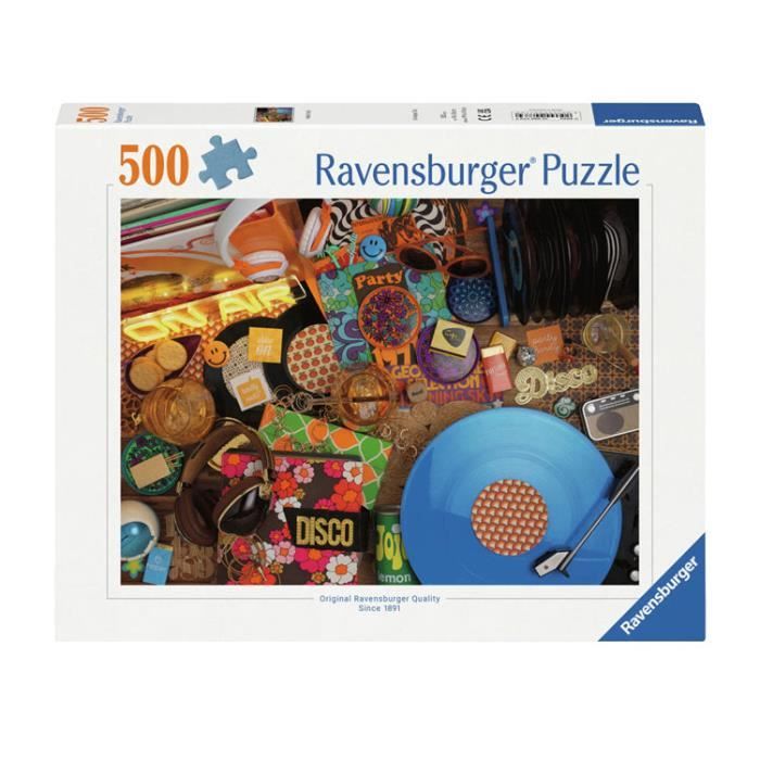 Puzzle - RAVENSBURGER - hello vinyl! - 500 pièces - Multicolore - Intérieur
