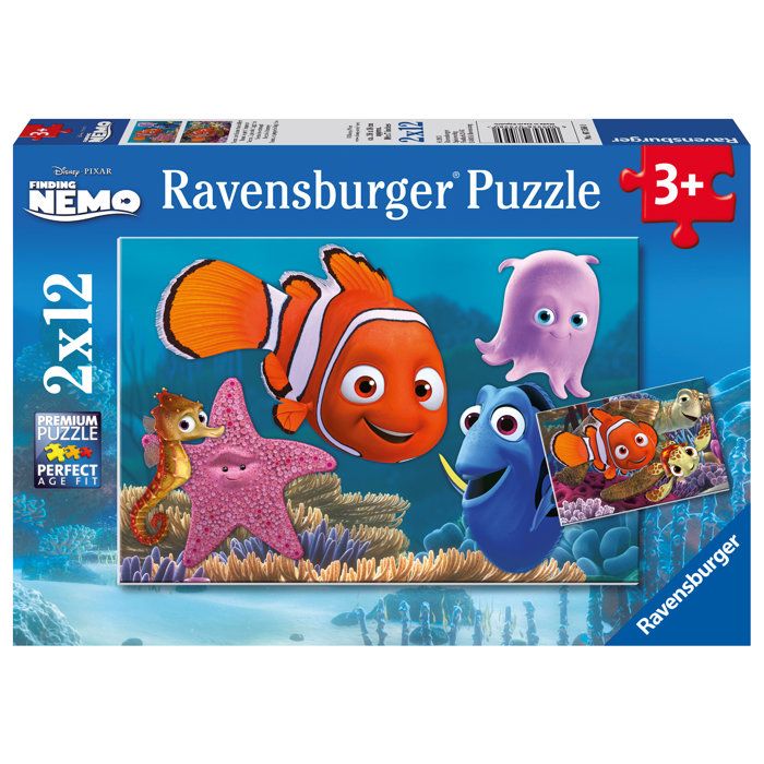 Puzzle 2 x 12 pièces : Némo le petit fugueur Ravensburger France - vue 6