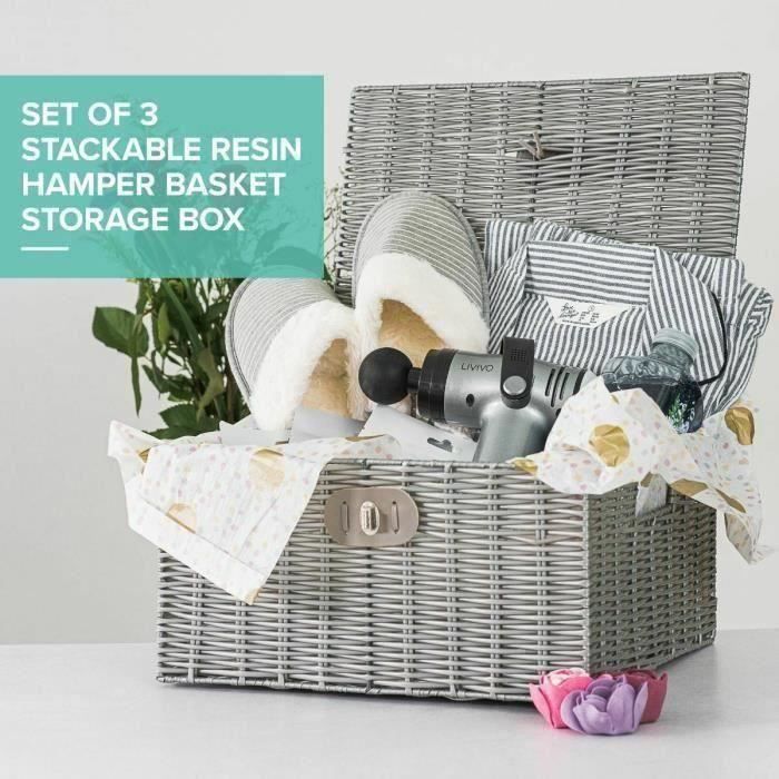 Boîte En Fer Blanc Imitation Rotin UPKOCH - Pour Biscuits, Bonbons, Rangement Ou Cadeau - Design Créatif