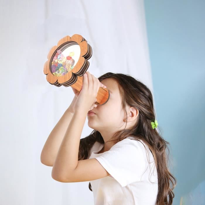 2 Kaléidoscopes Classiques En Étain - Jouet Éducatif Enfant - Motifs Colorés Et Changeants - Éveil Sensoriel