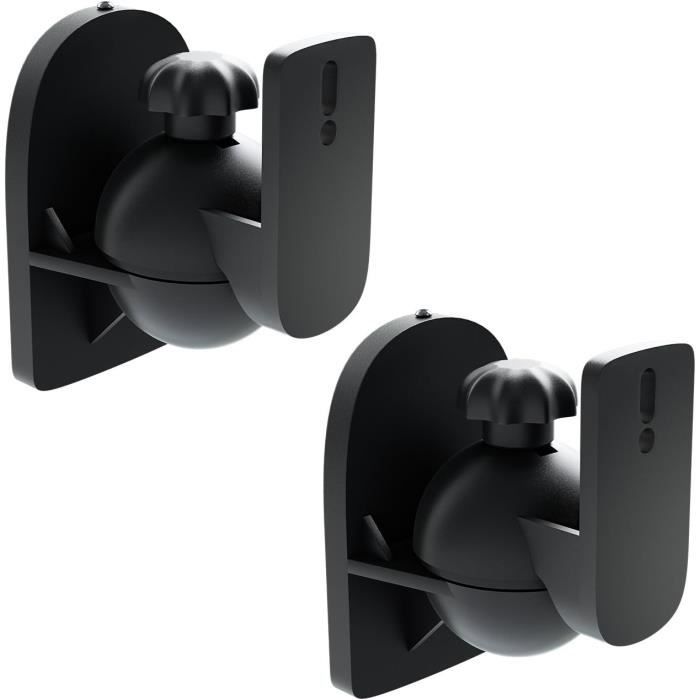 Lot De 4 Supports Muraux Pour Haut-parleurs Avec Rotation à 180° Et
