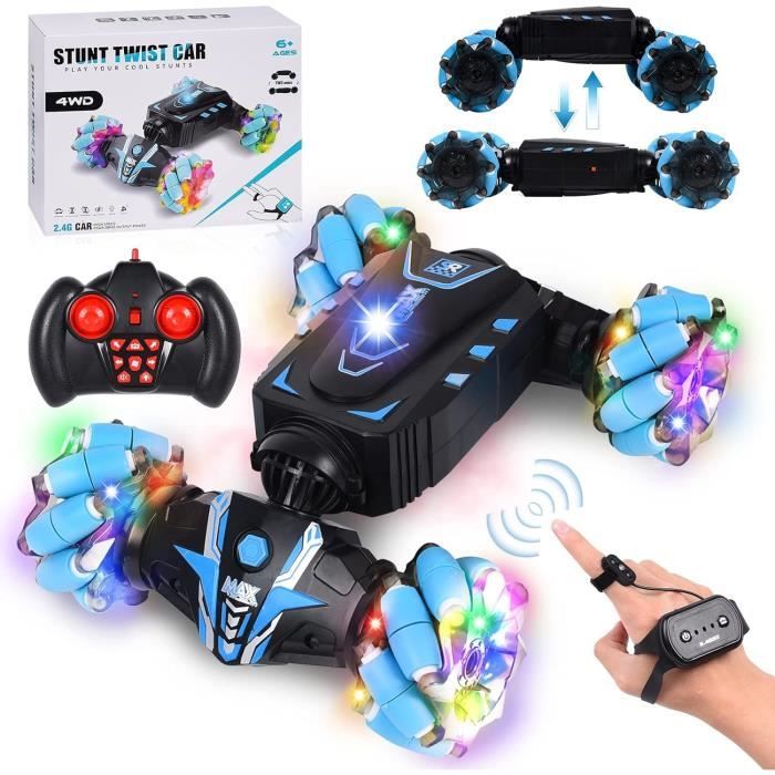 20% sur Voiture Télécommandée Toy Car Télécommande Mini Light Drift Stunt 4WD 2.4G Vert