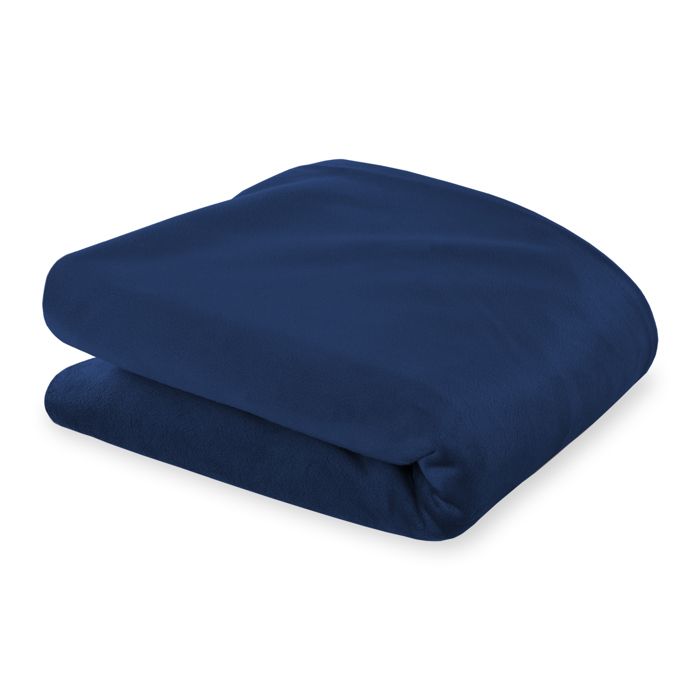 Housse d'oreiller Side Sleeper Velours 40 x 145 cm -pour oreillers longs en coton Bleu Marine