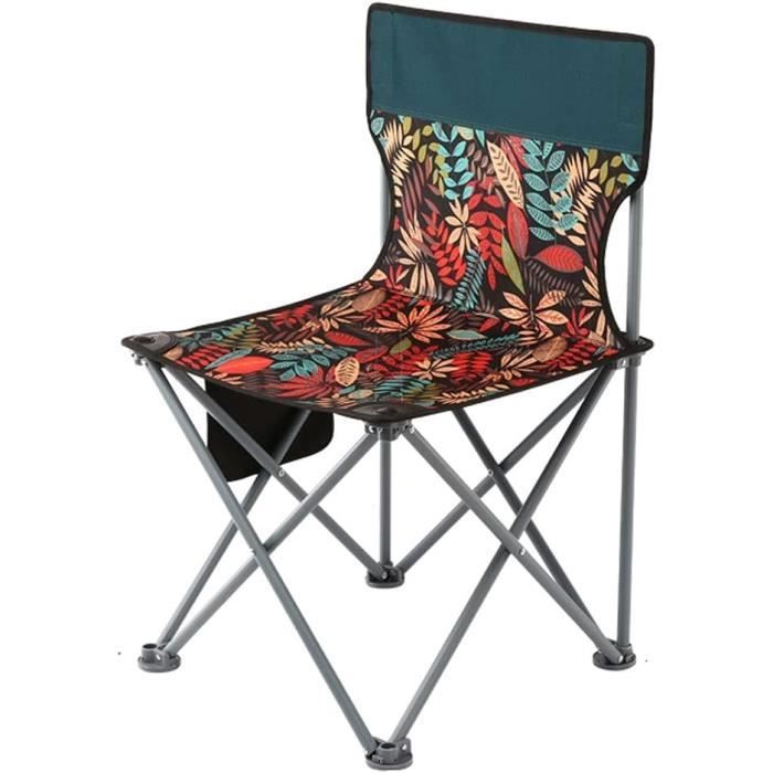 LANTUS Chaise de Camping Pliante, Siège Pliable Portable avec Porte-gobelet, Chaise de Pêche et Pique-Nique en Plein Air (Bleu