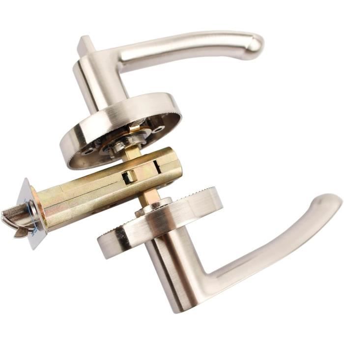 Lot De 3 Serrures Tubulaires En Laiton Yale Pour Portes Intérieures - 2.5/63 Mm, Couleur Dorée