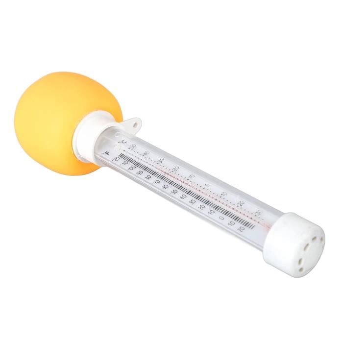 Thermomètre Flottant Pour Piscine - Échelle 0-50°C, étanche, Avec Cordon - Pour Piscine, Spa, Aquarium