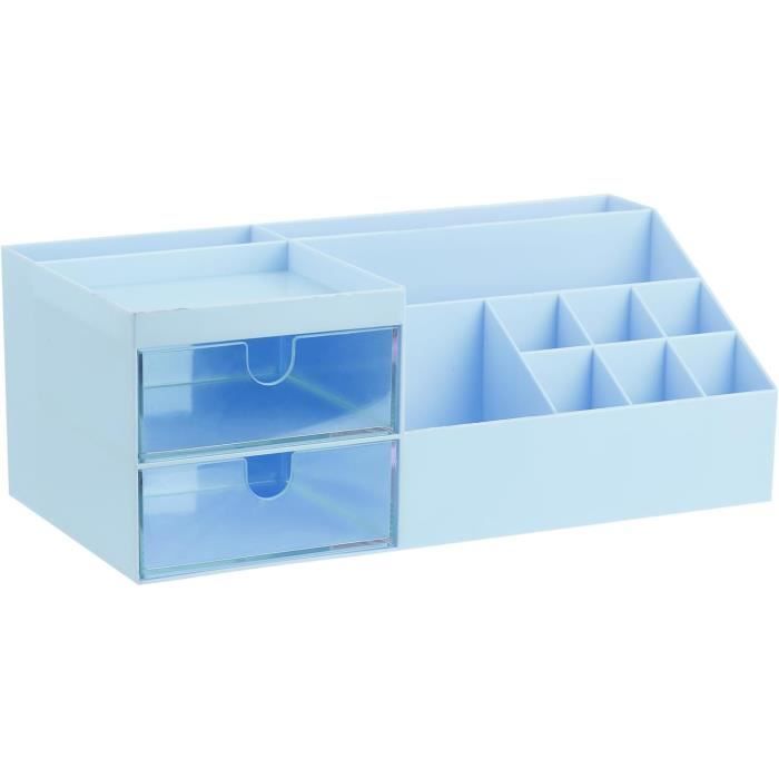 Organisateur Bureau ITODA - 4 Compartiments Pour Documents, Revues, Dossiers - Panier De Rangement Noir