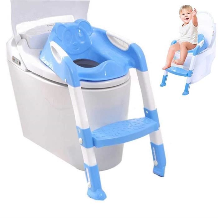 Xlgx Siege De Toilette Enfant Pliable Reducteur Toilette Enfant Anti Derapant Adaptateur Toilette Ennfant Rehausseur Wc Enfant Reducteur De Toilette Avec Marche Pour Garcons Et Filles Menthe Verte Apprentissage De La Proprete Reducteurs