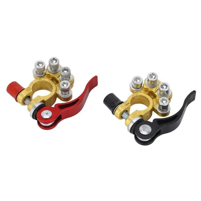 Lot De 2 Connecteurs De Batterie Voiture - Interrupteur De Déconnexion Positif/négatif