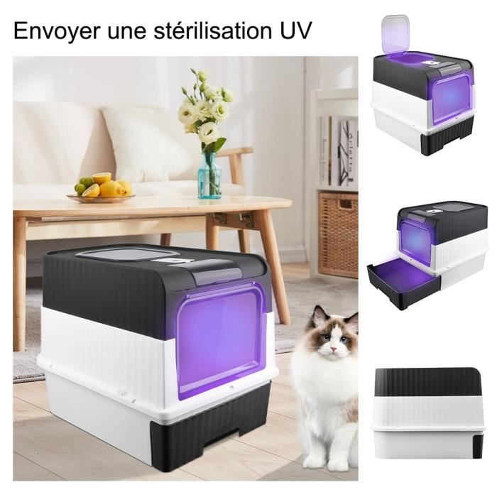 Meilleurs prix pour Bac à Litière - XUANYU - XXL - Noir - Maison de toilette avec Boîte de Charbon Actif Cachée sur Dessus