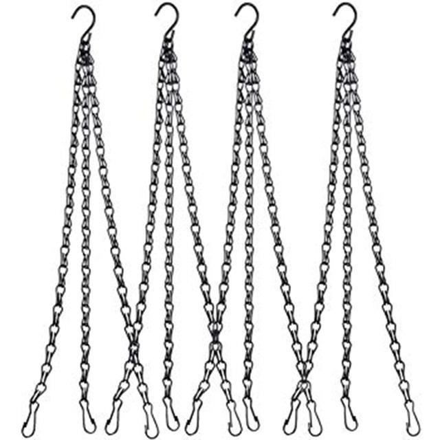 Lot De 25 Crochets De Suspension Pour Pots De Fleurs - Plastique Rouge - Longueur 36cm - Pour Jardin, Balcon, Intérieur